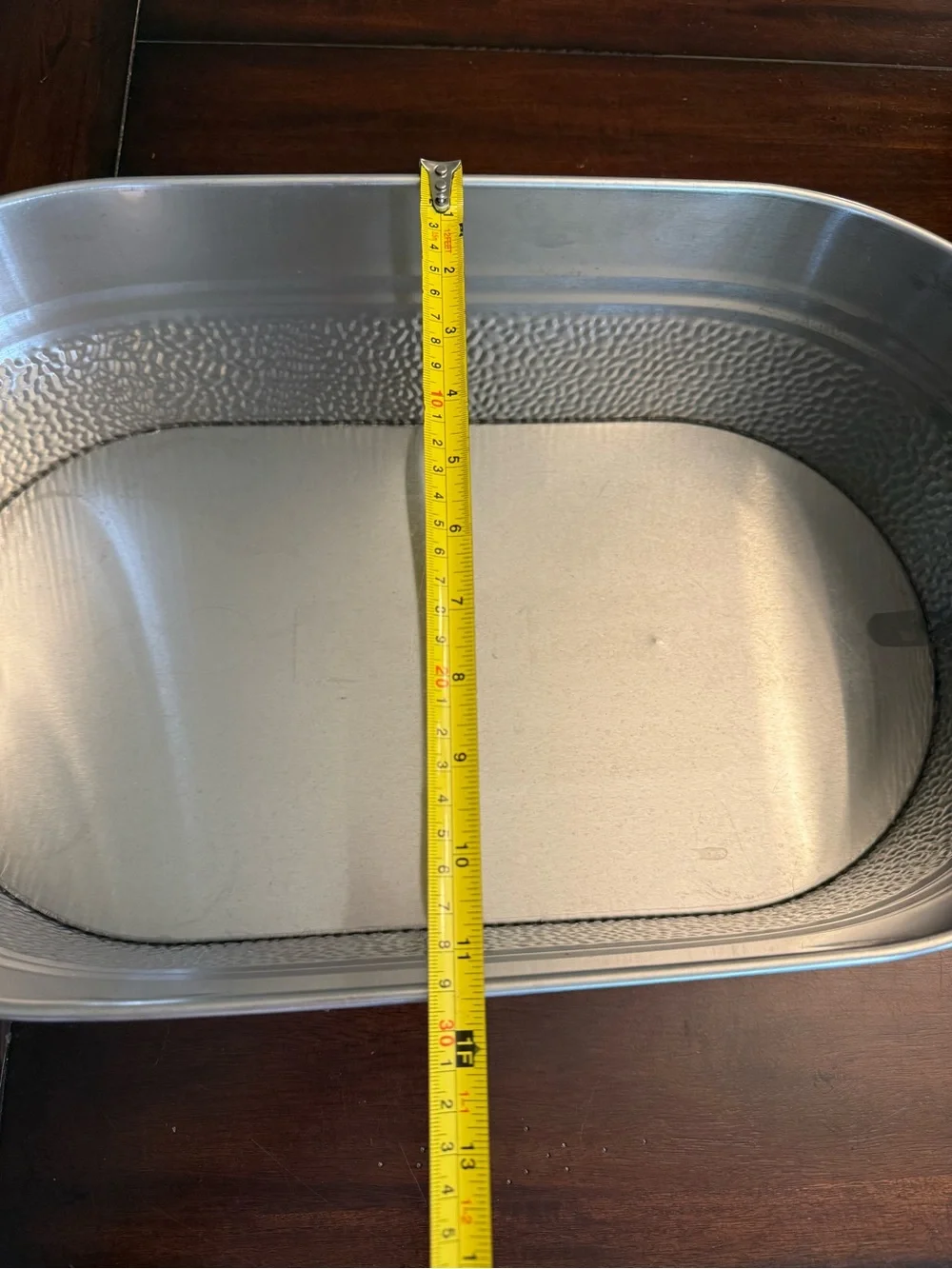 Better Homes & Gardens Stainless Steel Hammered Oval Tub